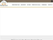 Tablet Screenshot of peoriadiningtour.com